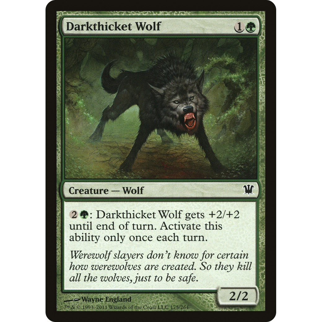 Darkthicket Wolf (ISD-175) - Innistrad