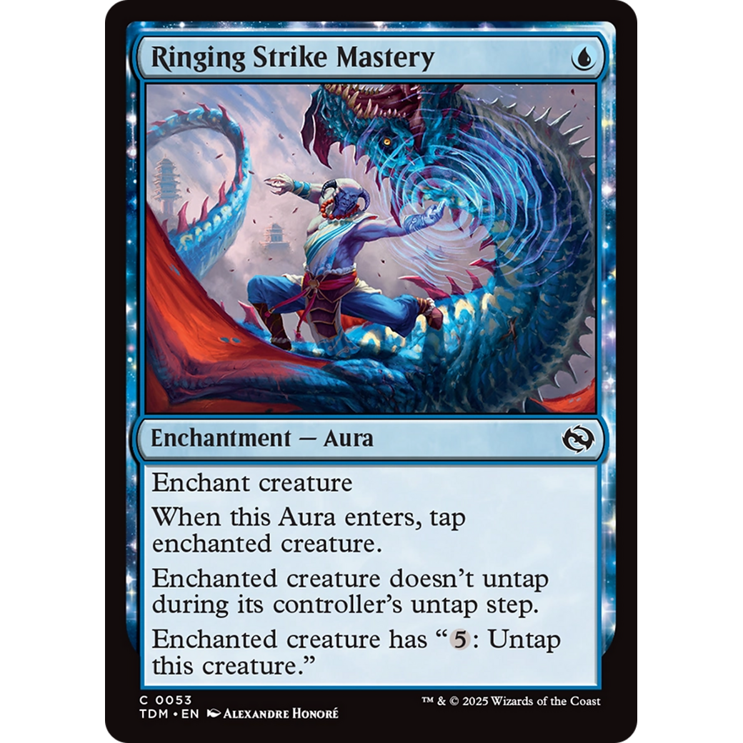 Ringing Strike Mastery (TDM-053) - Tarkir: Dragonstorm: (enchantment)