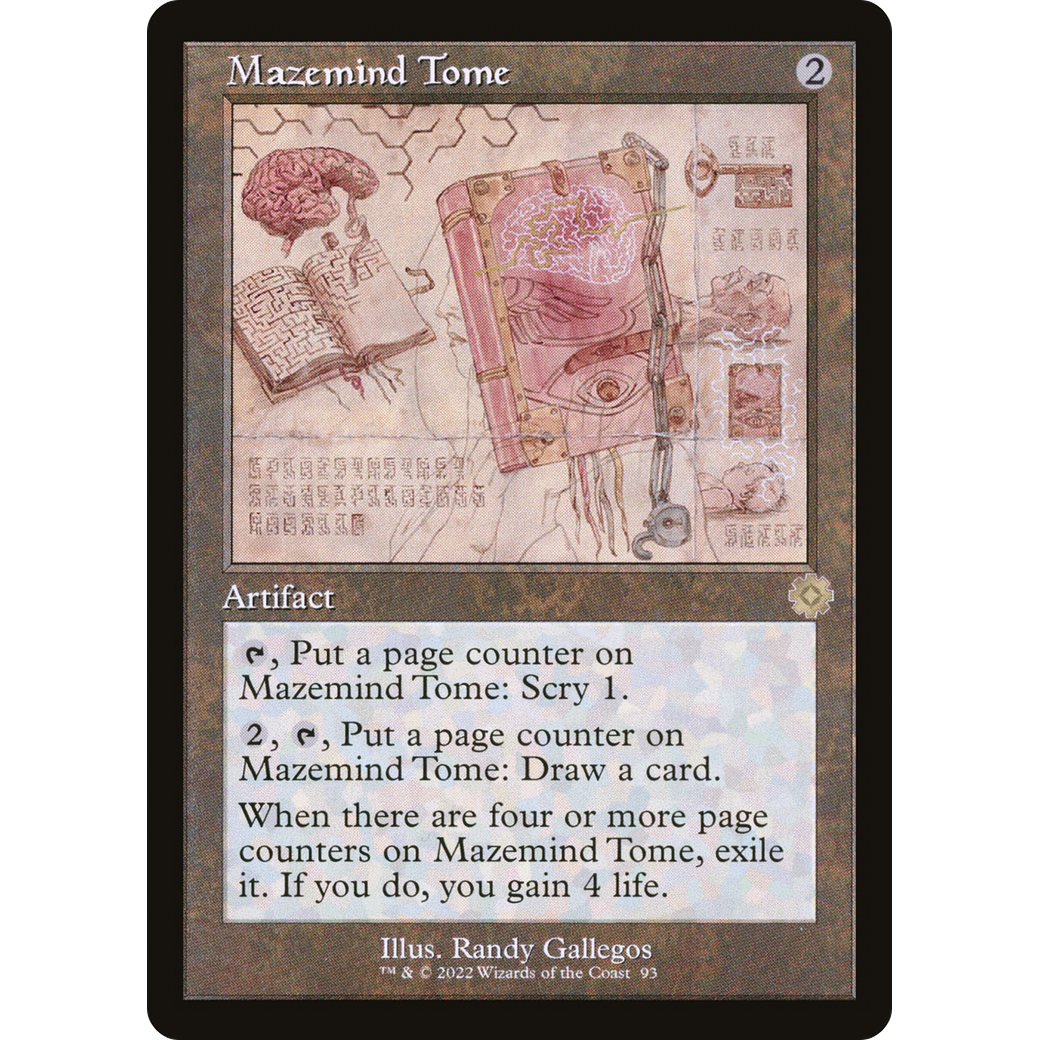 Mazemind Tome (Schematic) (BRR-093) - The Brothers' War Retro Artifacts Foil