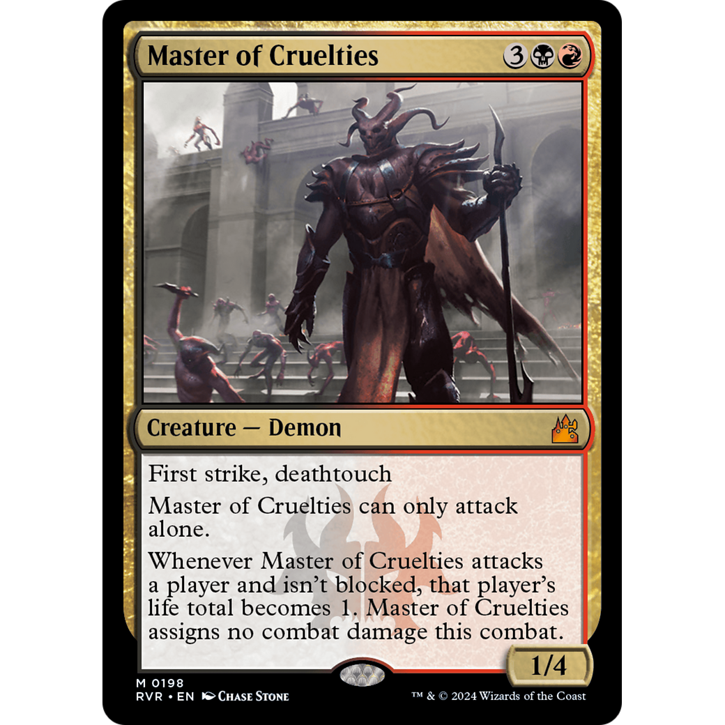Master of Cruelties (RVR-198) - Ravnica Remastered Foil