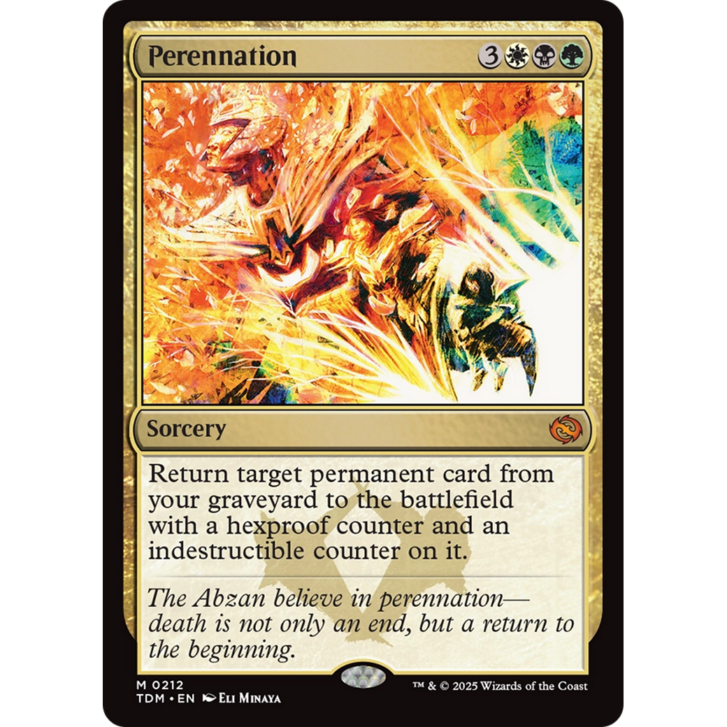 Perennation (TDM-212) - Tarkir: Dragonstorm