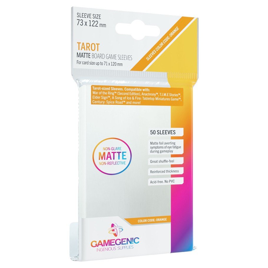 Gamegenic: Tarot 50ct Matte Sleeves 73 X 122mm
