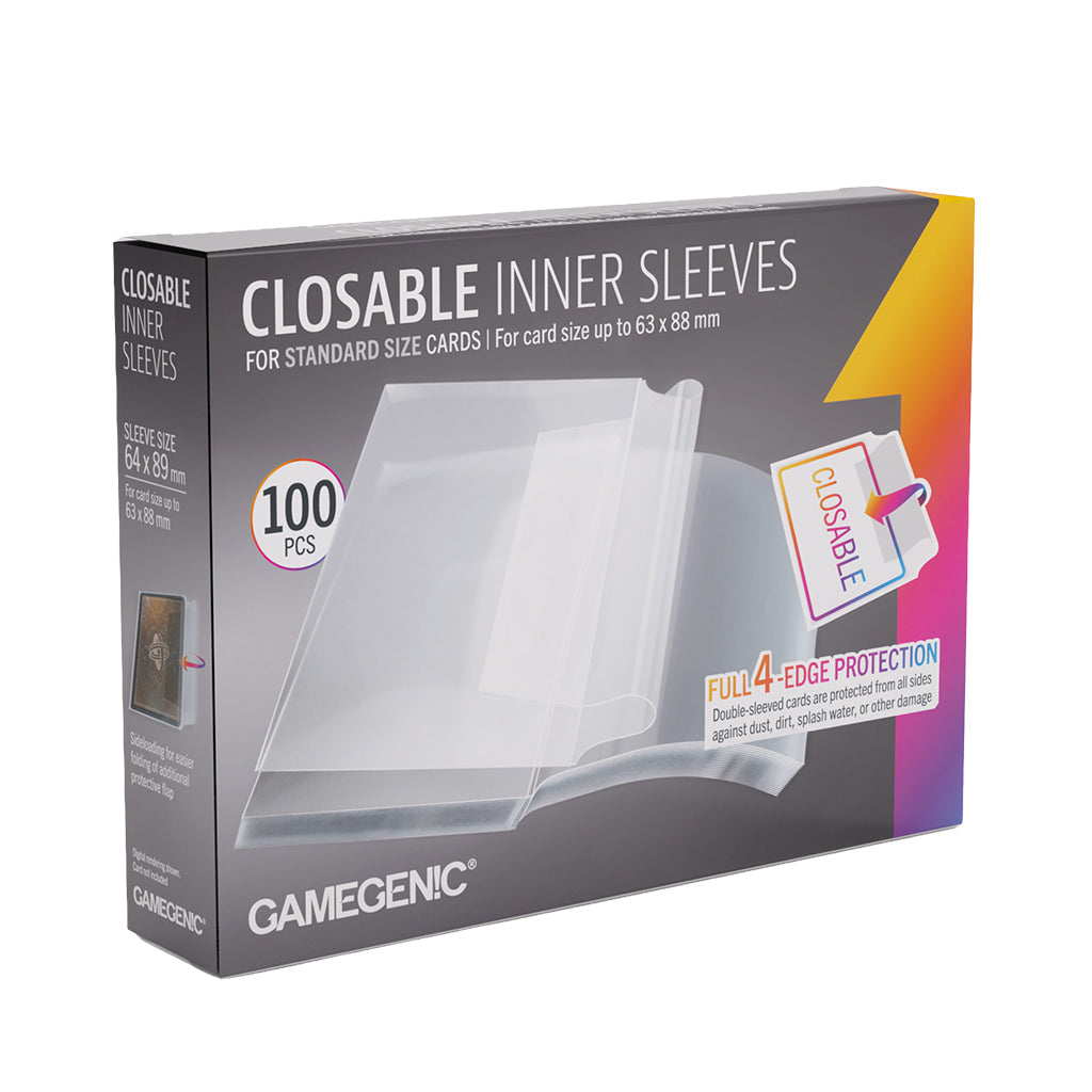 Gamegenic: Closable Inner Standard 50ct Clear Sleeves 64 X 89mm (Ding & Dent)