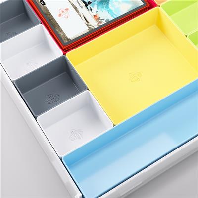 Gamegenic Token Silo XL Convertible Tray - White/Multicolor