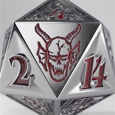 Stranger Things: Hellfire Club Premium Metal D20 Die