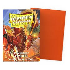 Dragon Shield: Ember Japanese Size 60ct Dual Matte Sleeves