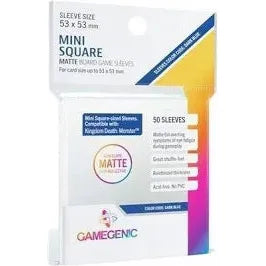 Gamegenic: Mini Square 50ct Matte Sleeves 53 X 53mm